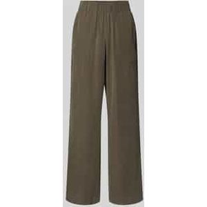 Wide fit stoffen broek van modalmix, model 'Marou'