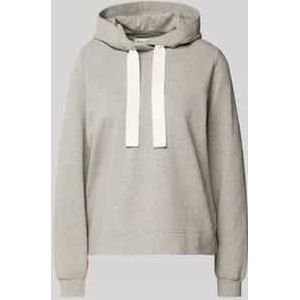 Relaxed fit hoodie van puur katoen met gepeacht oppervlak