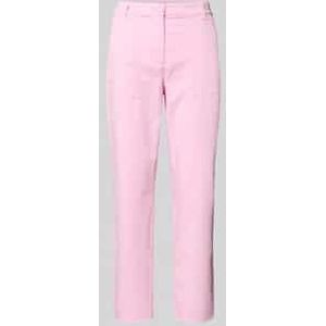 Feminine fit broek met verkorte pasvorm en steekzakken