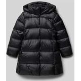 Regular fit gewatteerd jack met logostitching, model 'Celia'