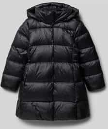 Regular fit gewatteerd jack met logostitching, model 'Celia'