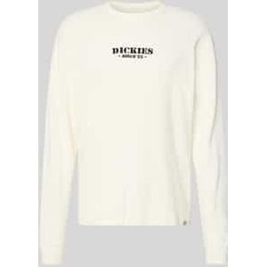 Shirt met lange mouwen, labelstitching en ronde hals