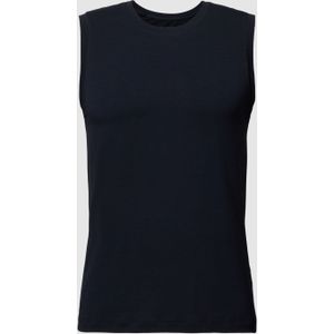 Tanktop met geribde ronde hals