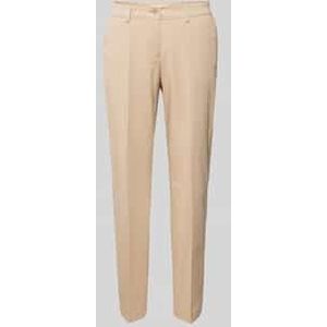 Slim fit stoffen broek met persplooien, model 'STYLE.MARON'