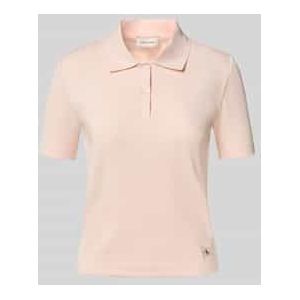 Slim fit poloshirt met labeldetail