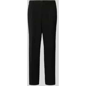 Wide fit stoffen broek met persplooien