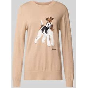 Regular fit gebreide pullover van een mix van katoen en kasjmier