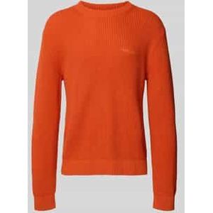 Regular fit gebreide pullover van zuiver katoen