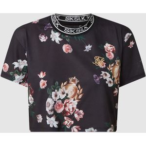 Boxy fit T-shirt met bloemenmotief