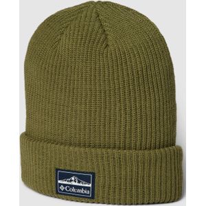 Beanie met labelpatch