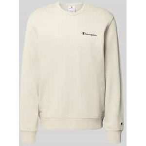 Sweater - Effen - Sweatstof - Geribbelde Kraag - Lange Mouw