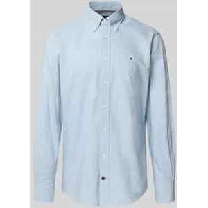 Regular fit zakelijk overhemd van puur katoen