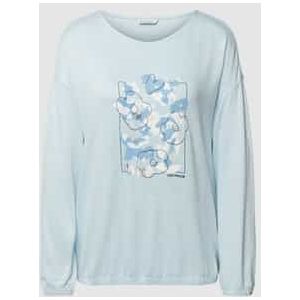 TOM TAILOR - Damesshirt - Langemouwen - Viscosemix - Motiefprint - Ronde Hals