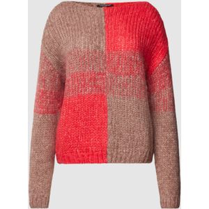 Gebreide pullover in two-tone-stijl