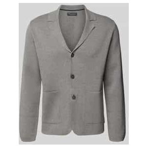 Regular fit gebreid jack van zuiver biologisch katoen