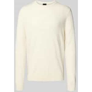Regular fit kasjmier pullover met ronde hals
