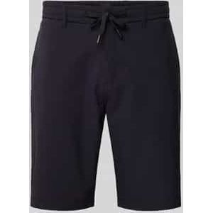 Boss - Casual Shorts - Zwart - Seersucker - Verstelbare Taille