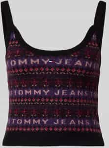 Tommy Jeans - Fairisle Cami Sweater - Zwart - Sweater