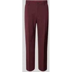 Slim fit stoffen broek met persplooien, model 'LIAM'