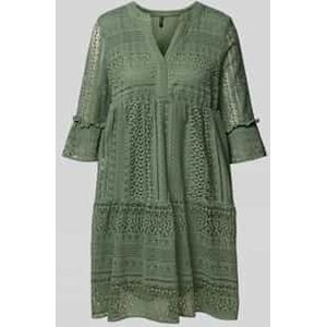 Regular fit kanten jurk van katoenmix, model 'HONEY'