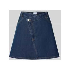Jeansrok in asymmetrisch design