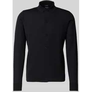 Regular fit gebreid jack van zuivere scheerwol, model 'MAREK'