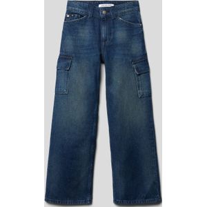 Flared jeans met klepzakken, model 'SKATER UTILITY'