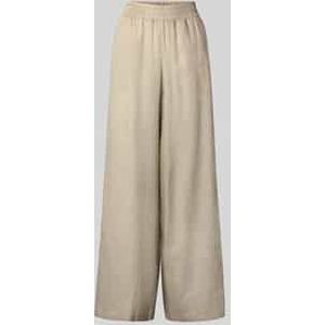 Loose fit linnen broek met elastische band