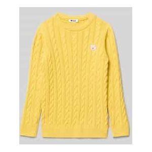 Gebreide pullover met ribboorden