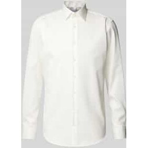 Regular fit zakelijk overhemd van fijn twill