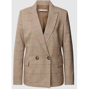 Blazer met pied-de-poule-motief