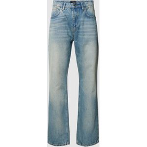 Straight leg jeans in 5-pocketmodel, model 'Distressed'