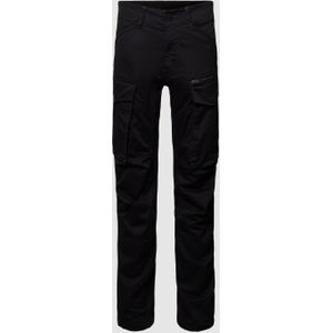 Regular tapered fit cargobroek met stretch, model 'Rovic'