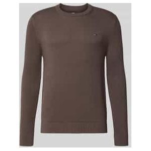 Regular fit gebreide pullover van zuiver katoen