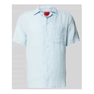 Straight fit vrijetijdsoverhemd van linnen, model 'Ellino'