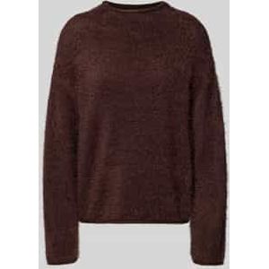 Gebreide pullover met ronde hals, model 'Cat'