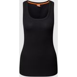 Tanktop met boothals, model 'EMATITE'