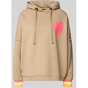 Hoodie met capuchon en motiefprints