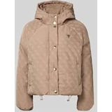 Guess - 4G Boxy Puffer Jacket - Gewatteerde Winterjas - Taupe