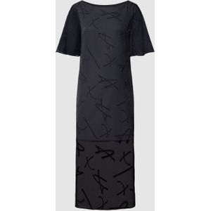 Midi-jurk met viscose