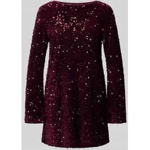 Onlanika - Korte Jurk - Mini-lengte - Lange Mouwen - O-hals - Pailletten Detail