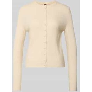 Gebreid jack van wolmix met ronde hals