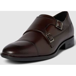 Schoenen van leer met monk straps, model 'Colby'