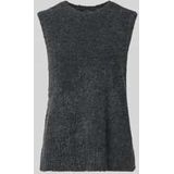 Gebreid Vest - Mouwloos - Boucle - Normale Pasvorm - Ronde Hals