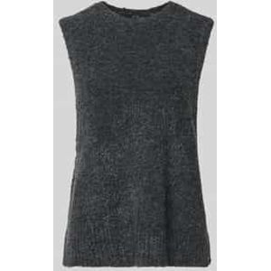 Gebreid Vest - Mouwloos - Boucle - Normale Pasvorm - Ronde Hals