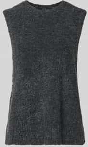 Gebreid Vest - Mouwloos - Boucle - Normale Pasvorm - Ronde Hals