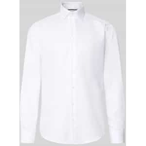 Regular fit zakelijk overhemd van katoen met kentkraag