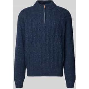 Fynch-Hatton - Gebreide Pullover - Katoenmix met Alpaca - Los Model - Ribboorden