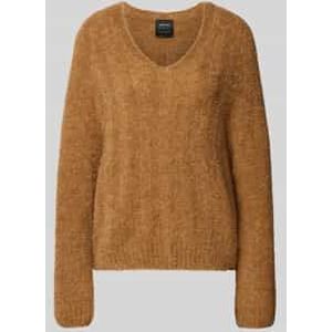 Gebreide pullover met V-hals