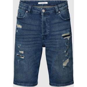 Korte jeans in destroyed-look